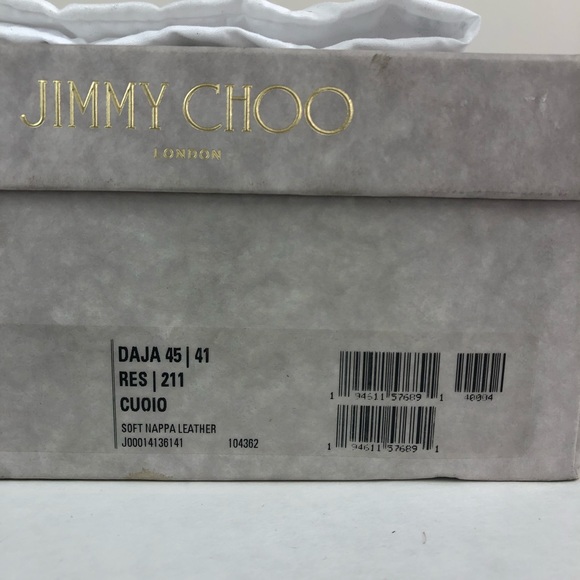 Jimmy Choo Daja Brown Leather Platform Espadrilles - Picture 12 of 12